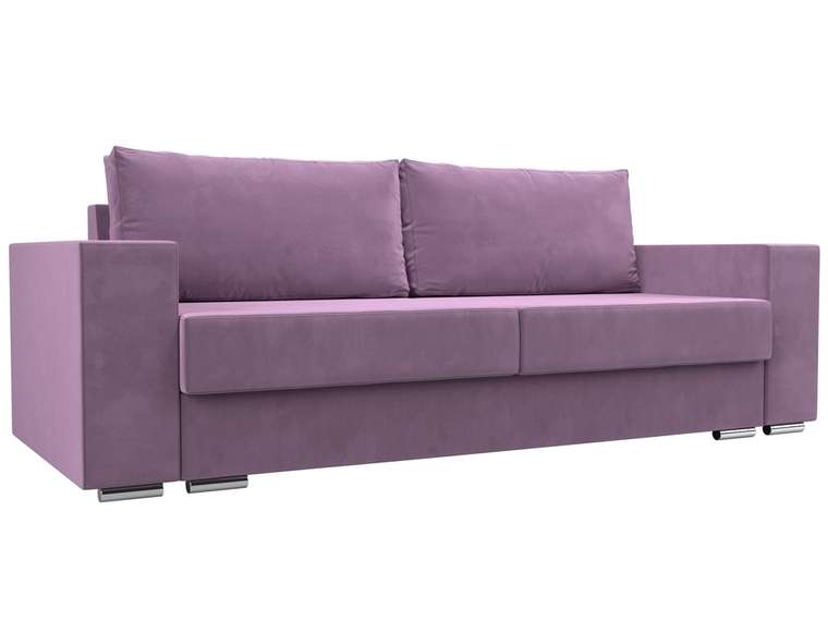 Прямой диван-кровать Исланд сиреневого цвета