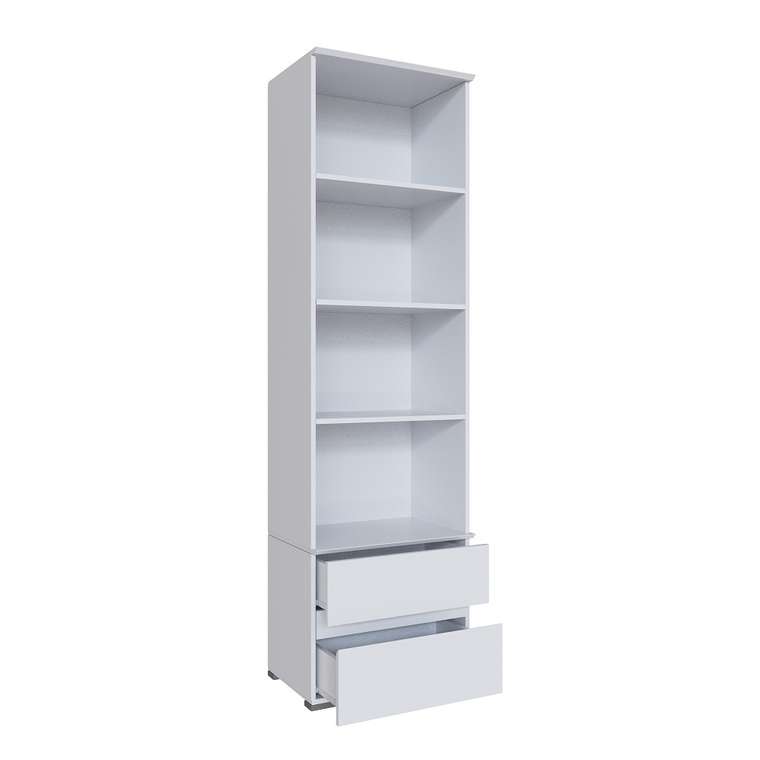 Книжный шкаф Плейона белого цвета