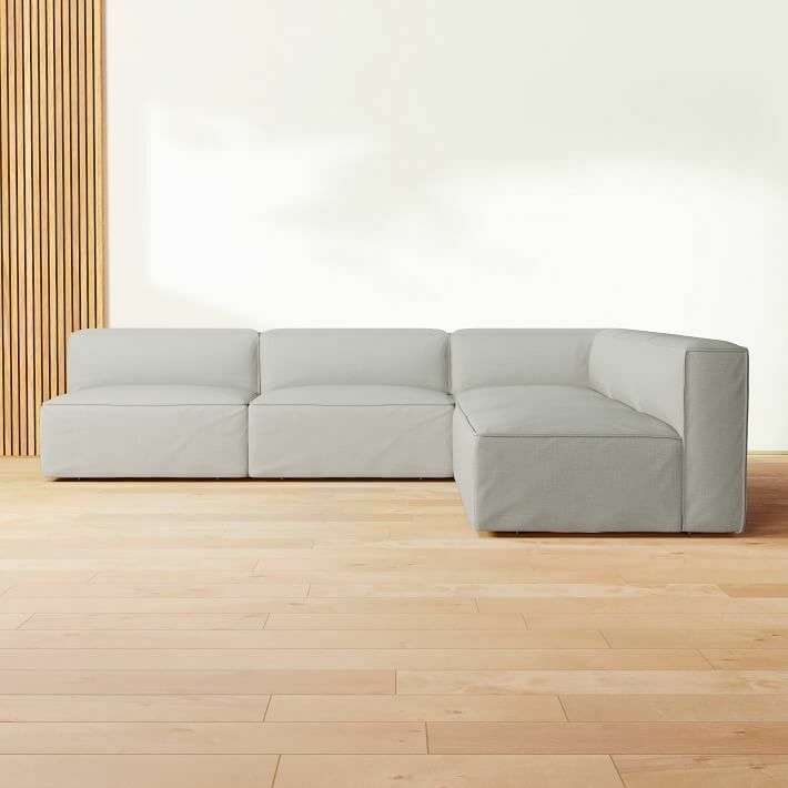 Модульный диван Remi серого цвета 