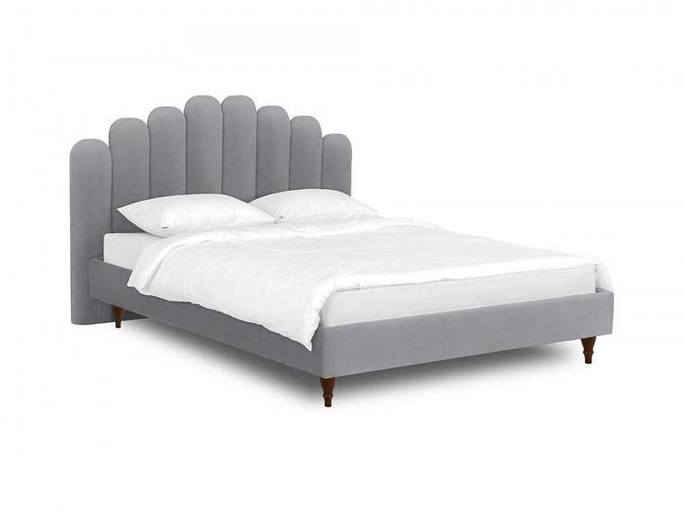 Кровать Queen II Sharlotta L 160х200 серого цвета 