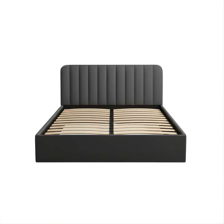 Кровать Beauty 120х200 графитового цвета с подъемным механизмом