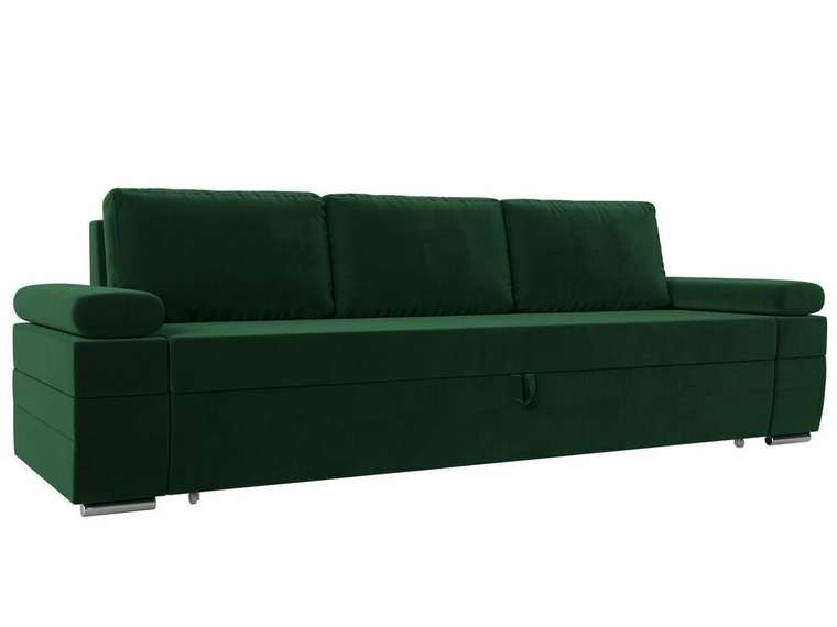 Прямой диван-кровать Канкун зеленого цвета