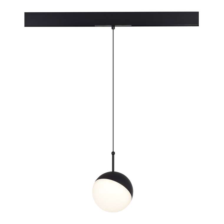 Магнитный трековый светильник Черный LED 1*7W 4000K Lm Ra90 120° IP20 D100xH- 48V SKYLINE 48
