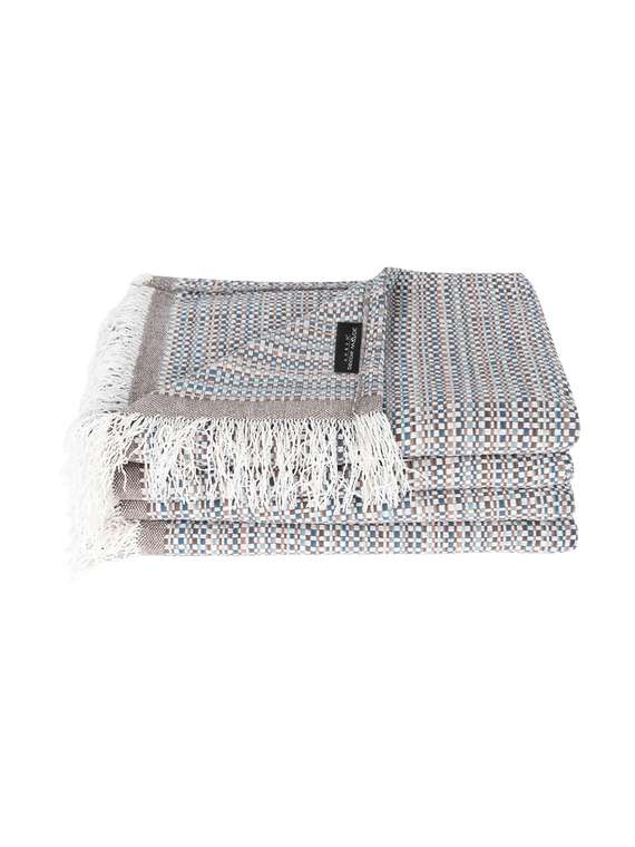 Плед Portofino 150x200 бирюзово-серого цвета