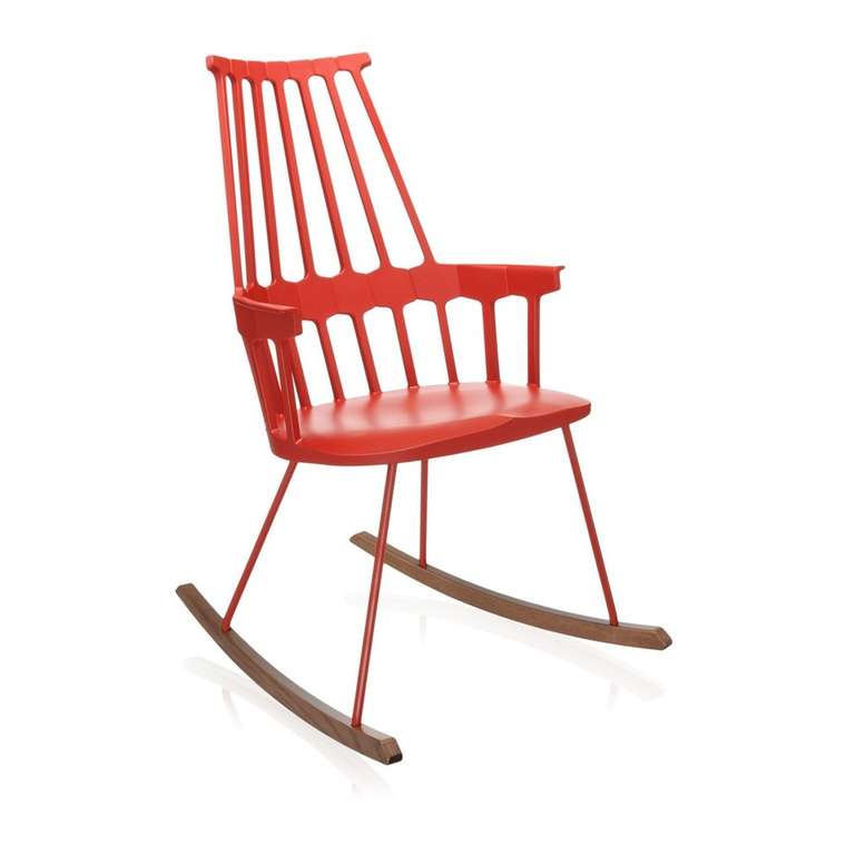 Кресло-качалка Comback красного цвета 