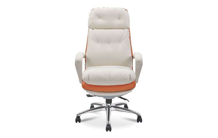 Кресло Level бежево-оранжевого цвета