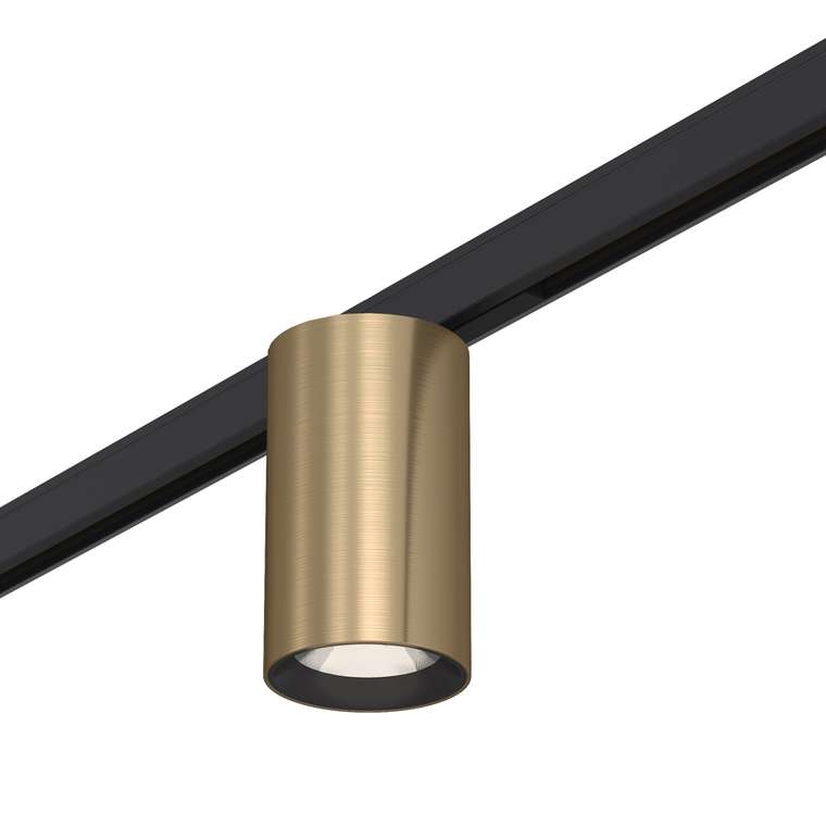 Магнитный трековый светильник Латунь LED 1*9W 3000K 500Lm Ra&gt;90 36° IP20 D45xH63 24V SUPER5