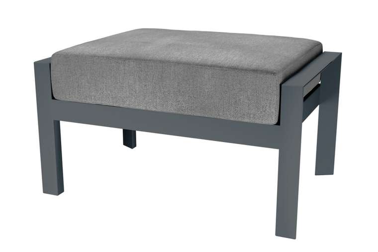 Уличный пуф Тетра серого цвета