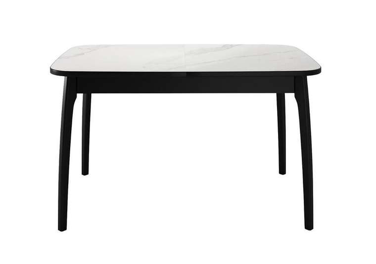 Раздвижной обеденный стол DikLine MK15 черно-белого цвета