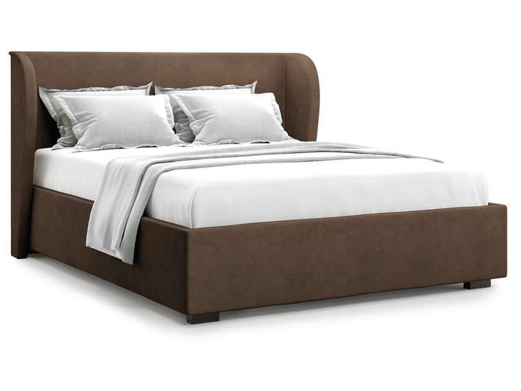 Кровать Tenno 160х200 темно-коричневого цвета с подъемным механизмом 