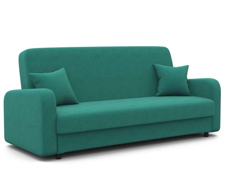 Диван-книжка Мелодия 140 бирюзового цвета