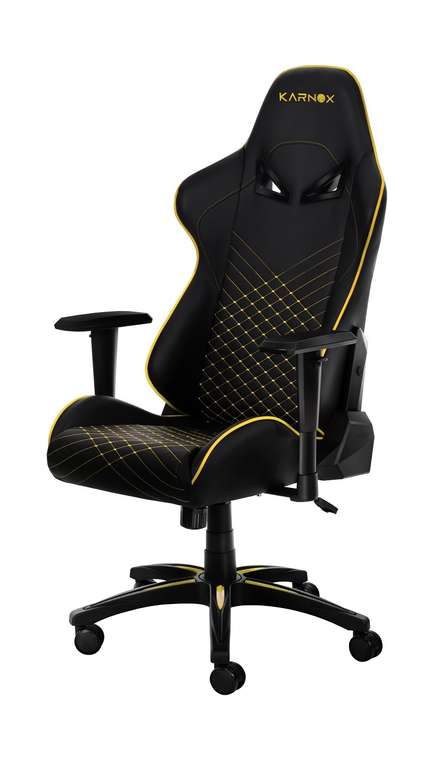 Премиум игровое кресло Hero черно-желтого цвета
