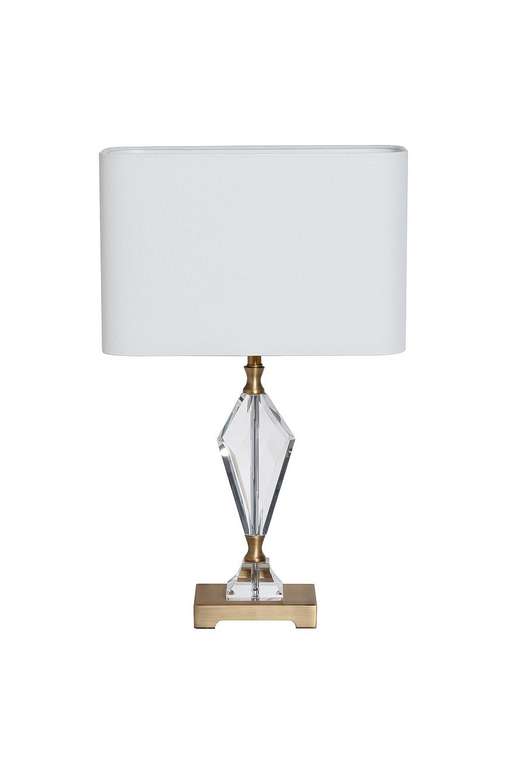Лампа настольная с белым плафоном