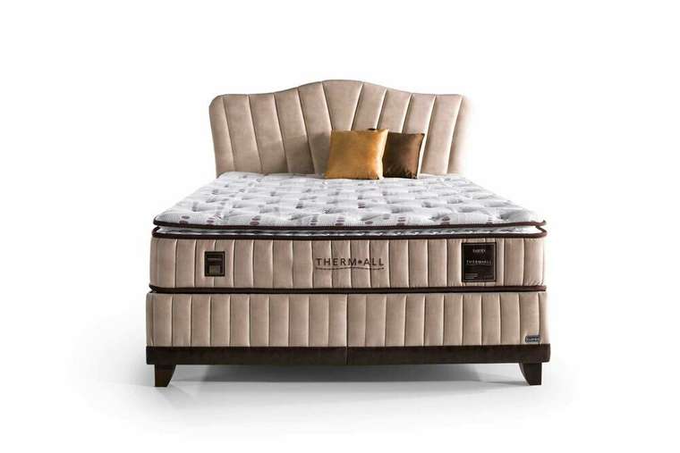 Кровать Thermall 180х200 бежевого цвета с подъёмным механизмом