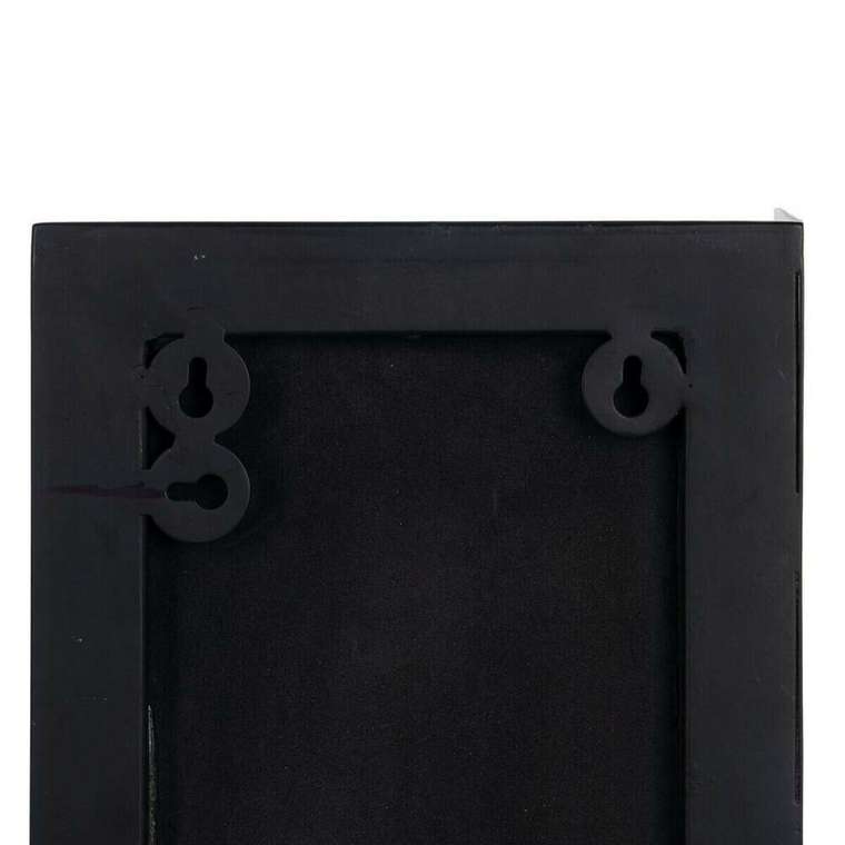 Настенное зеркало Чёрный Позолоченный 20 x 12 x 50 cm