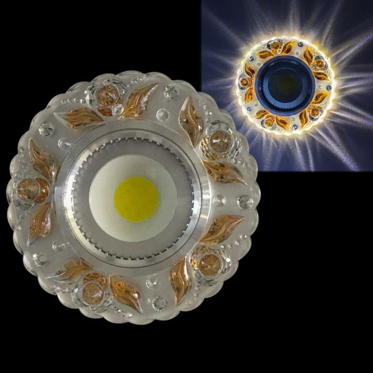Встраиваемый светильник 42236-9.0-001PL MR16+LED3W CL/TEA (полимер, цвет прозрачный)