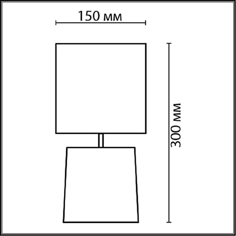 Настольная лампа Moderni 8158/1T (ткань, цвет бежевый)