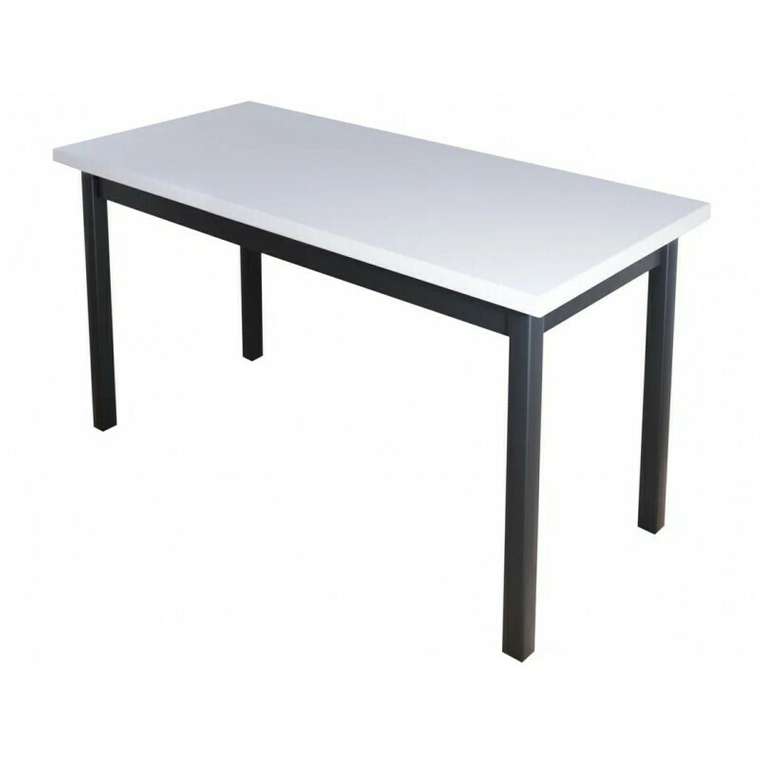 Обеденный стол Классика 130х80 бело-серого цвета
