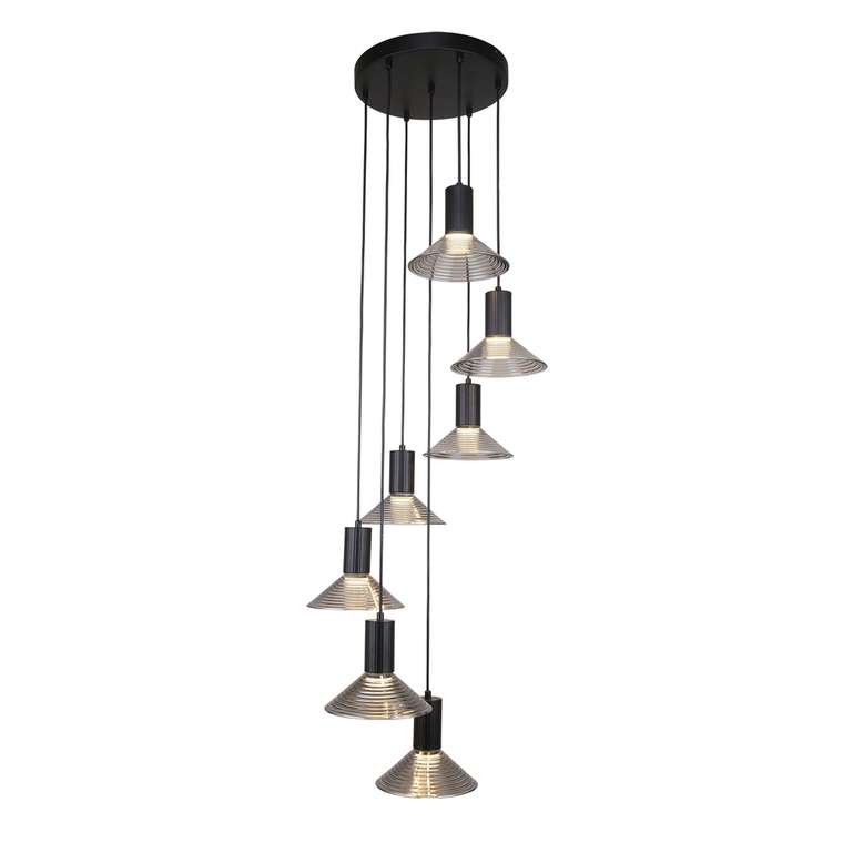 подвесная люстра Feris металл, стекло 7*LED*6W, 3360LM, 3000K, included