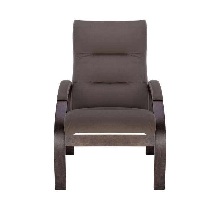 Кресло Лион темно-коричневого цвета 