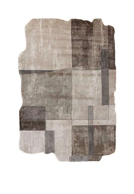 Ковер 116х180 из полипропилена серо-бежевого цвета