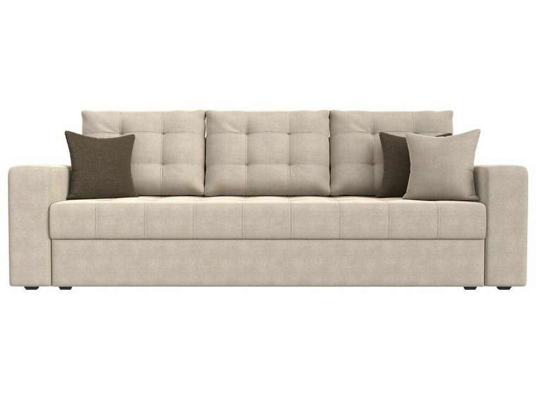 Прямой диван-кровать Ливерпуль бежевого цвета