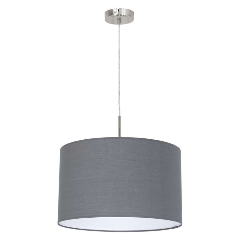 Подвесной светильник Pasteri Grey 31573 (ткань, цвет серый)