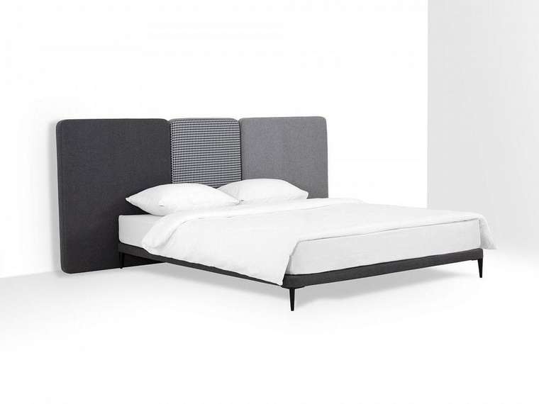 Кровать Licata 160х200 композиция 2 серого цвета