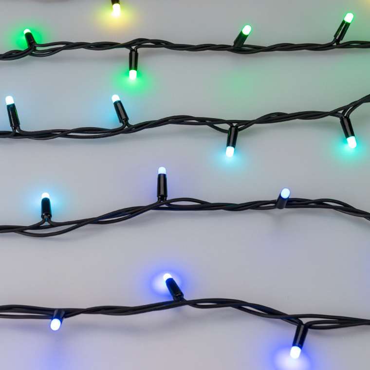 Светодиодная гирлянда ARD-STRING-PRO-10000-BLACK-95LED-MILK-LIVE RGBW-DMX (24V, 10W) (Ardecoled, IP65) 031755
