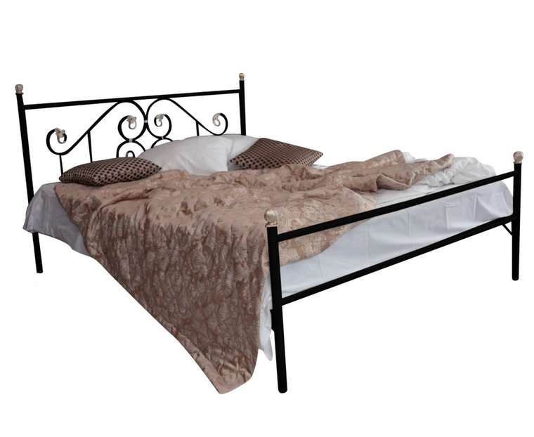 Кровать Камелия 180х200 черного цвета