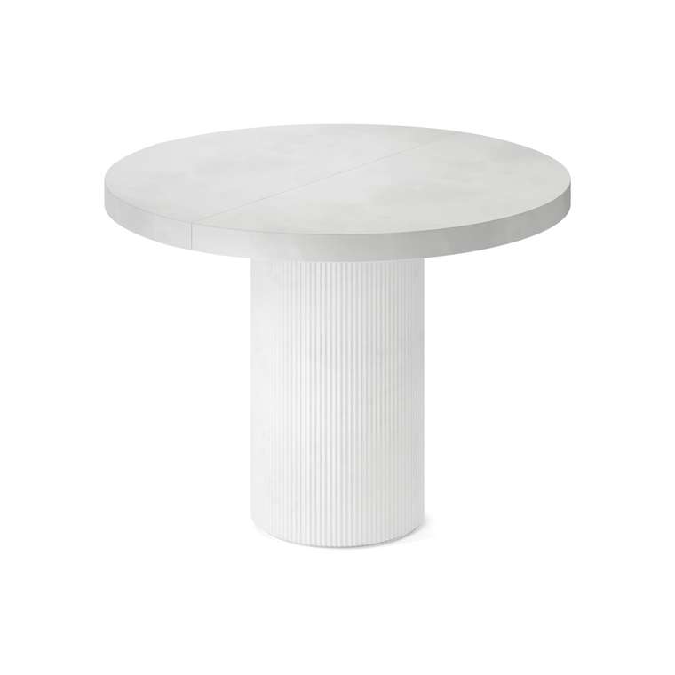 Обеденный стол раздвижной Тиаки L белого цвета