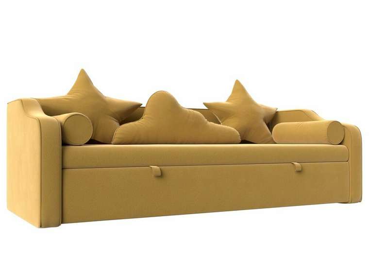 Детский диван-кровать Рико желтого цвета