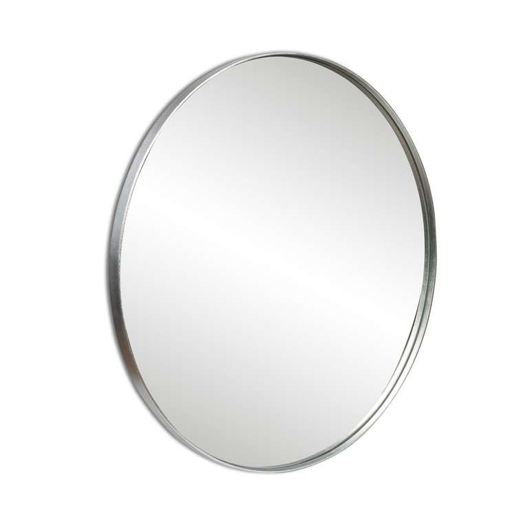 Настенное зеркало Орбита M серебряного цвета