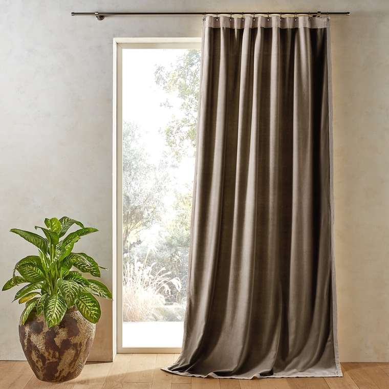 Штора Venita 140x220 коричневого цвета