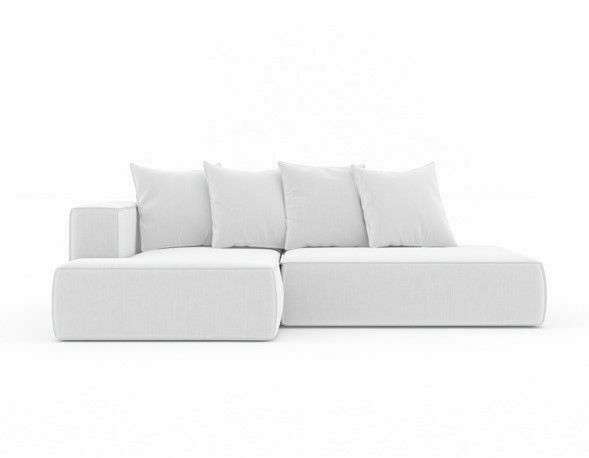 Угловой диван-кровать Норман 240 светло-серого цвета