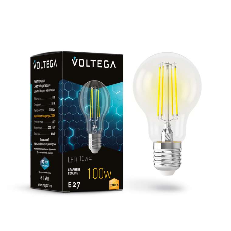 Лампочка Voltega 7227 General purpose bulb Crystal