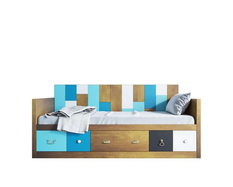 Кровать-кушетка Aquarelle в стиле Поп-Арт 90х190