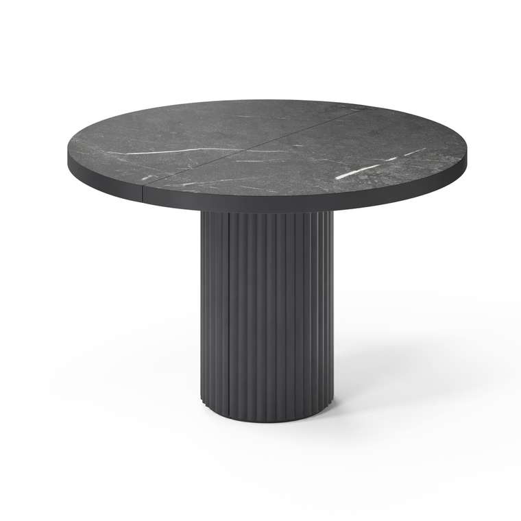Раздвижной обеденный стол Далим черного цвета