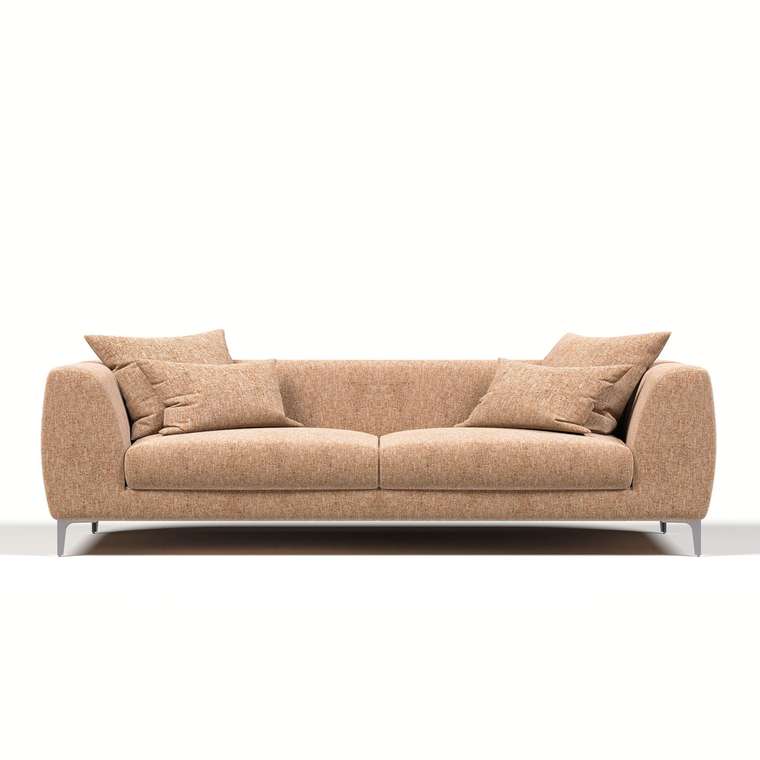 Прямой диван Elegant персикового цвета