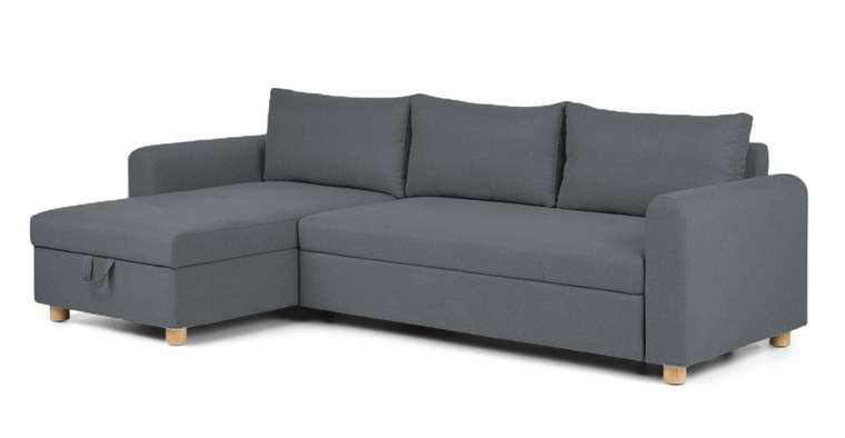 Угловой диван-кровать Olson темно-серого цвета