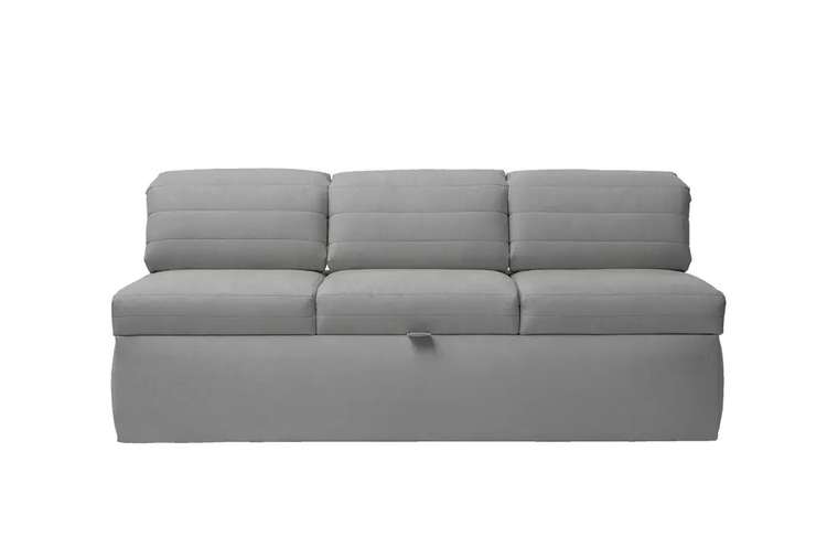 Прямой диван-кровать Цезарь серого цвета