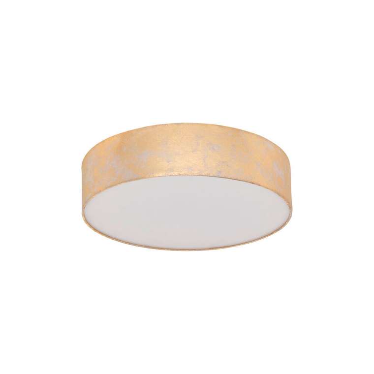 Потолочный светильник VISERBELLA, 1х60W (E27), ?380, H110, cталь, шампань / текстиль, золотой