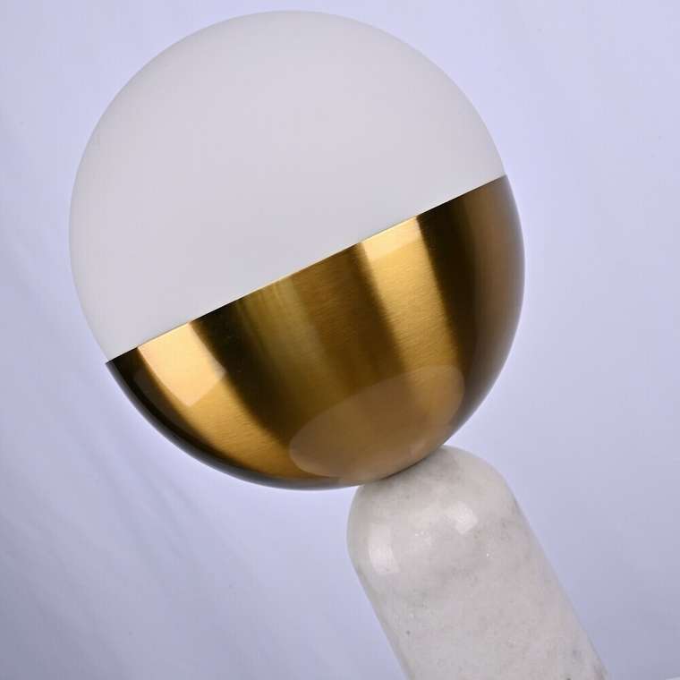 Настольная лампа Marble Globe White
