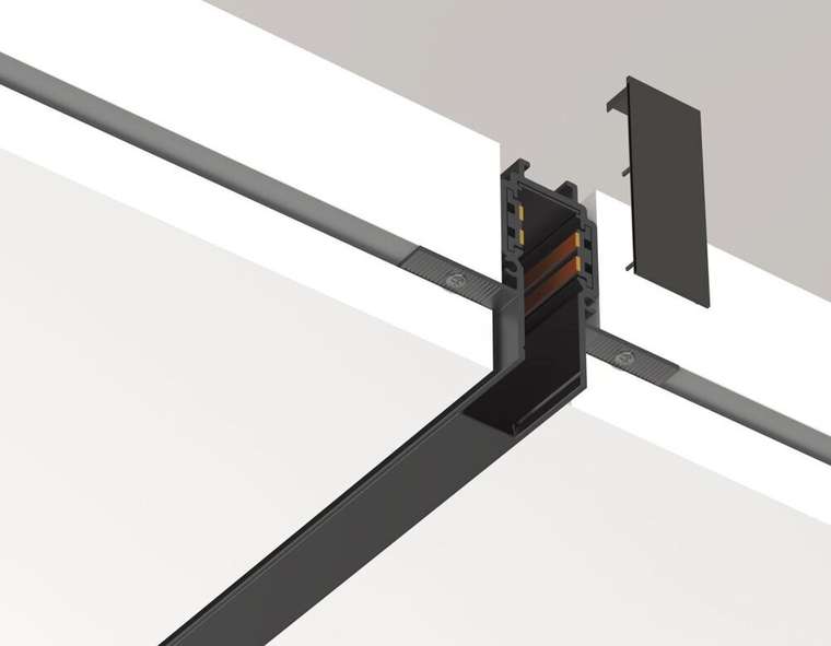 Шинопровод низковольтный встраиваемый с торц. Заглушк. 2шт Ambrella Light Track System GL1922