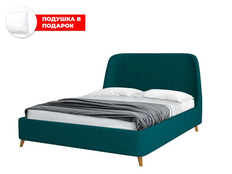 Кровать Flaton 120х200 темно-зеленого цвета с подъемным механизмом