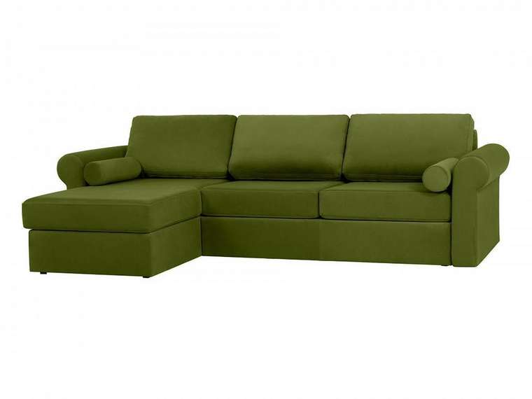 Угловой диван-кровать Peterhof зеленого цвета