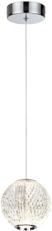 Подвесной светильник Odeon Light Crystal 5007/5LA хром/металл/акрил LED 5W 4000K 365лм в форме шара