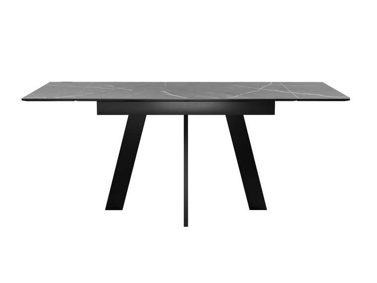 Раздвижной обеденный стол DikLine SKM110 серо-черного цвета