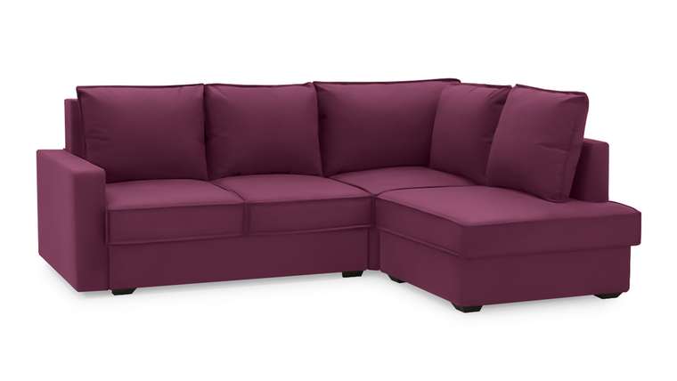 Угловой диван-кровать Колфилд фиолетового цвета