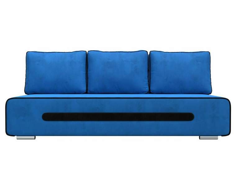 Прямой диван-кровать Приам голубого цвета